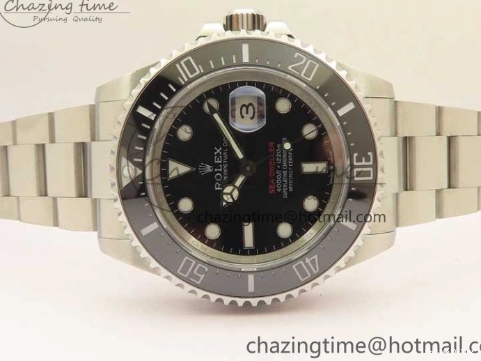 0128 Sea-Dweller 2017 Baselworld 126600 3EF 1:1 Best Edition Black Dial on SS Bracelet A3235 Clone SmoothTexture 2487